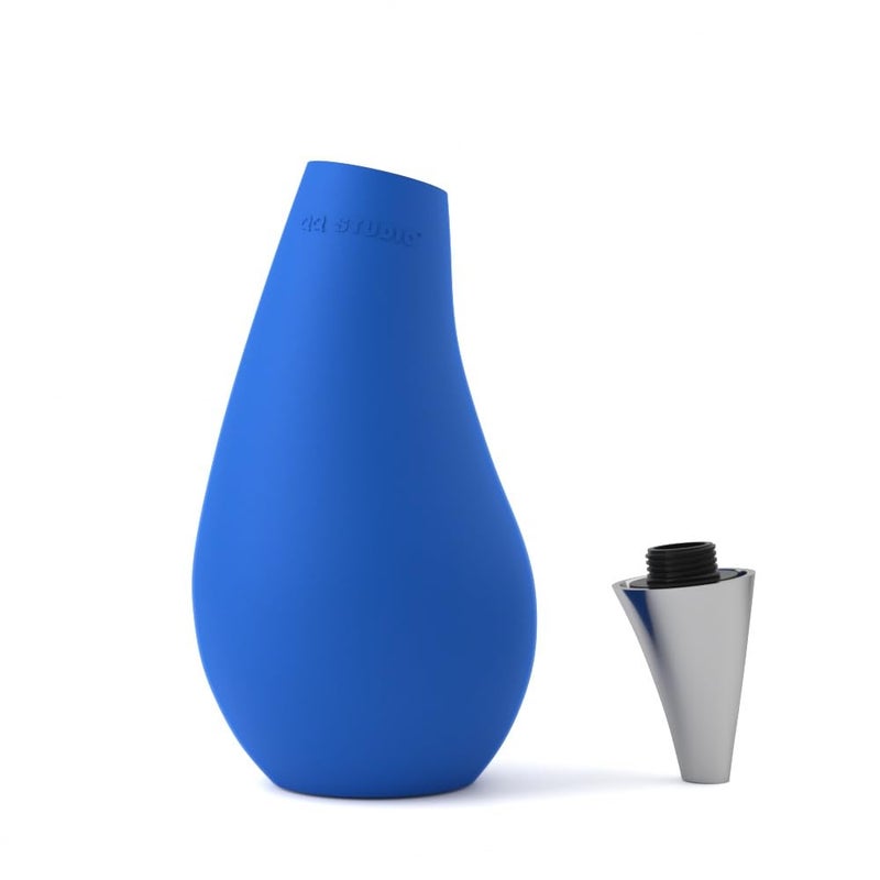 QQ Studio Kitchen Bathroom Counter top Squeezable Soap Dispensers Tear Drop Shape Bottle (Blue, ~7oz) - Image 2